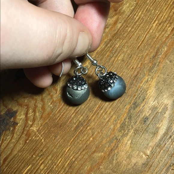 Real druzy geode earring, handmade, Designmefab - Picture 3 of 6